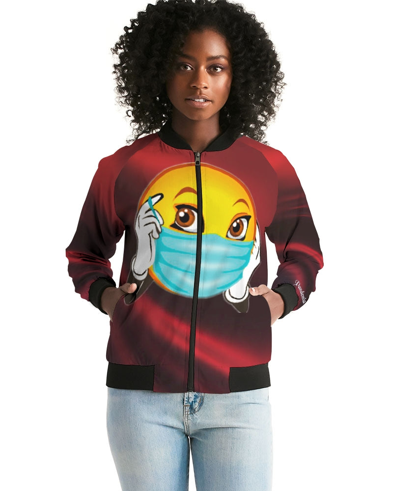 Pandemia Red Women's Bomber Jacket