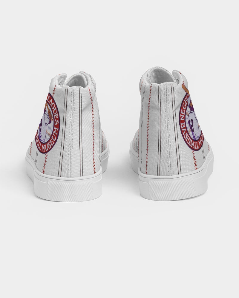 Baseball Stripes Men's Hightop Canvas Shoe