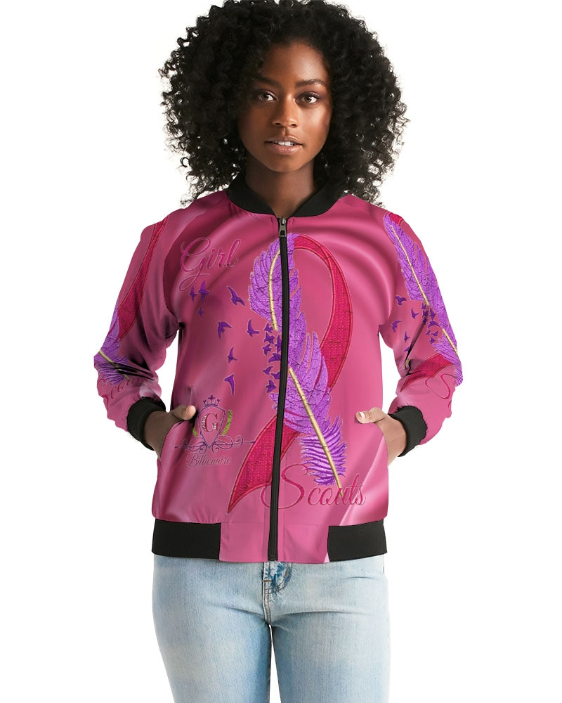 Pink Bow Women's Bomber Jacket
