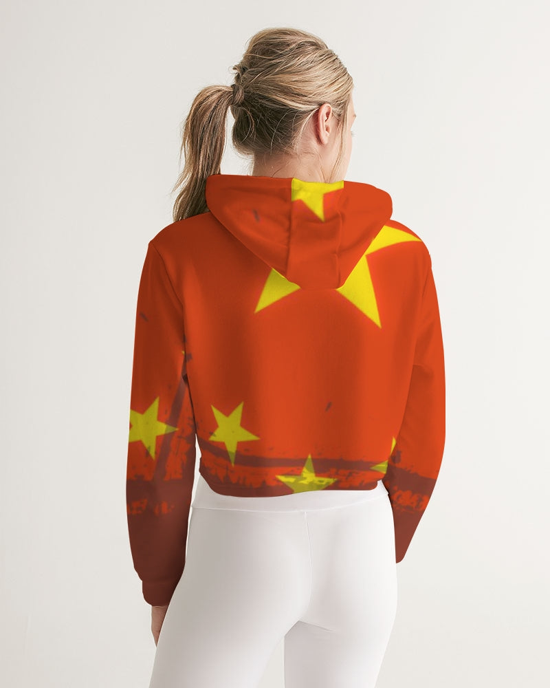 Billionaire Boyscouts China Women's Cropped Hoodie