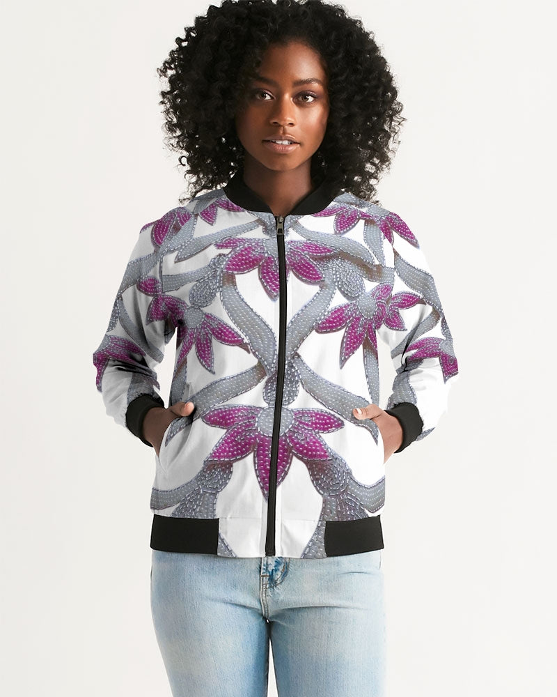 Flowers and Pearls Women's Bomber Jacket