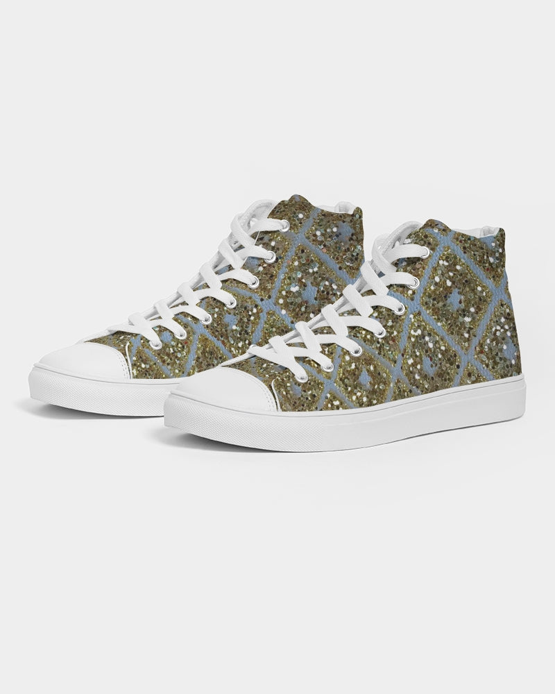 Diamonds Of Gold Women's Hightop Canvas Shoe