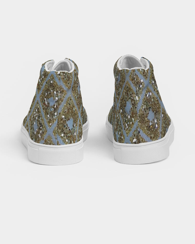 Diamonds Of Gold Women's Hightop Canvas Shoe
