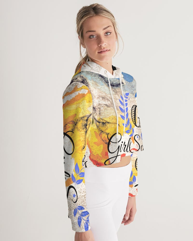 Billionaire Girlscouts International Women's Cropped Hoodie