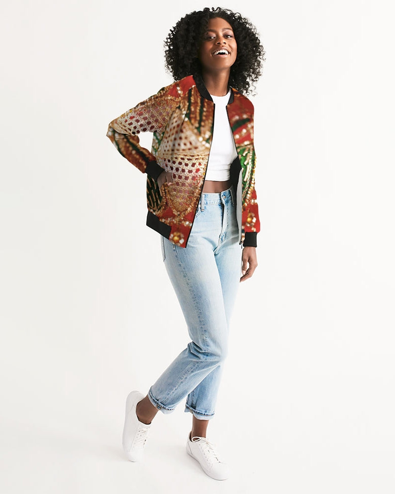 Crimson Gold Women's Bomber Jacket