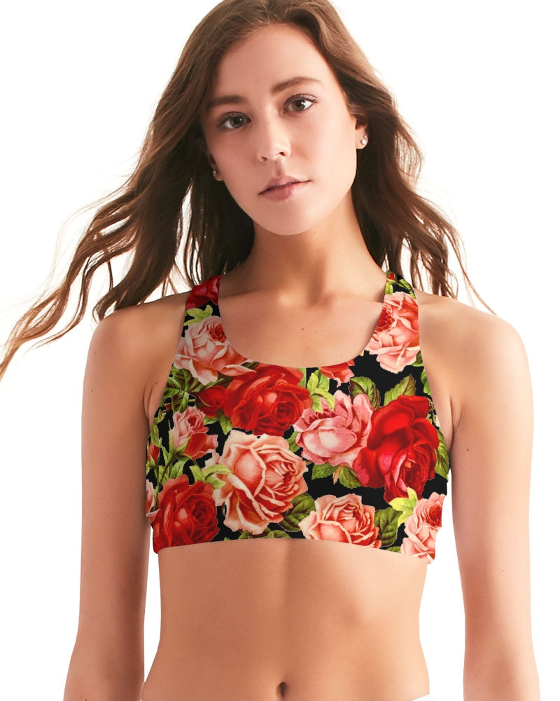 Rose Garden Women's Seamless Sports Bra