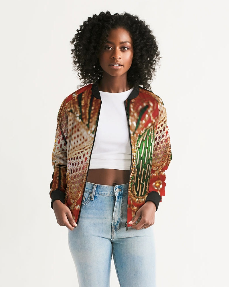 Crimson Gold Women's Bomber Jacket