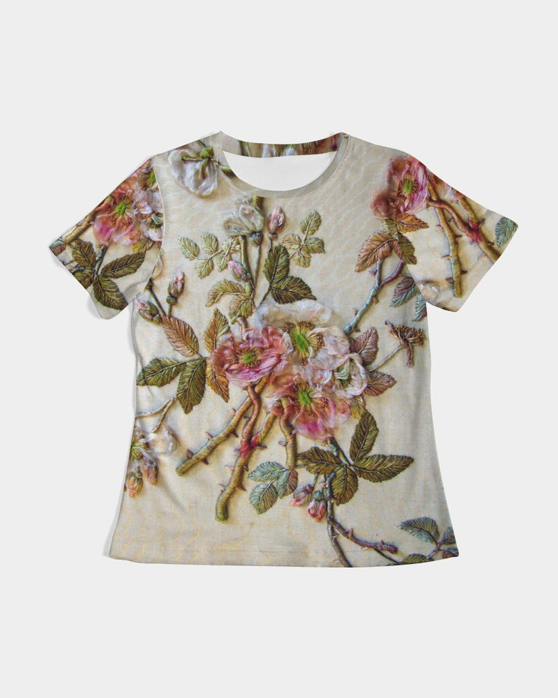 Ivory Flora Women's All-Over Print Tee