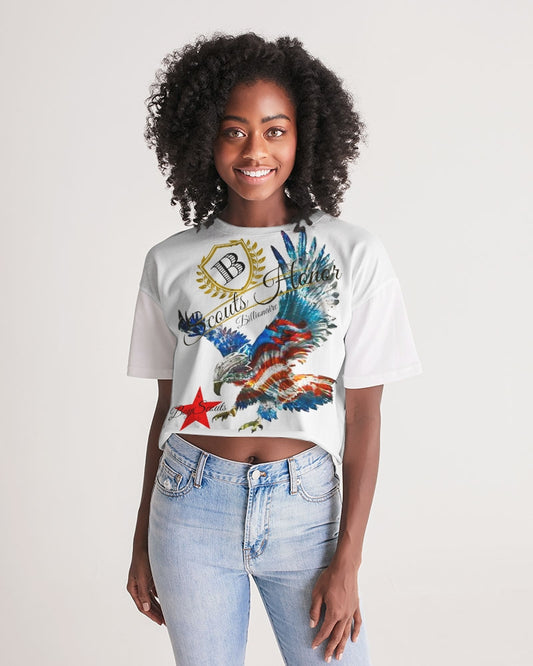 Scouts Honor Signature Edition Women's All-Over Print Lounge Cropped Tee
