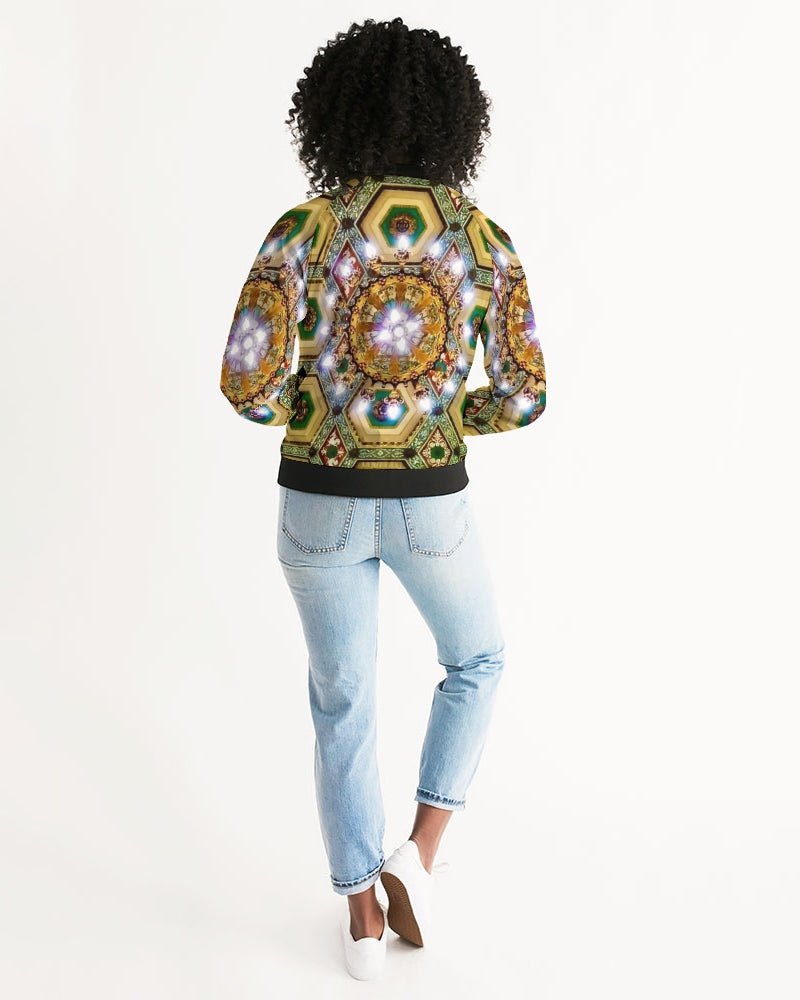 Antique Women's All-Over Print Bomber Jacket