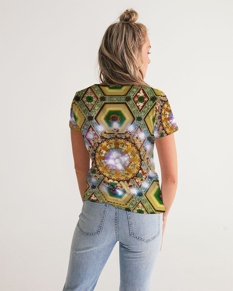Antique Women's All-Over Print V-Neck Tee