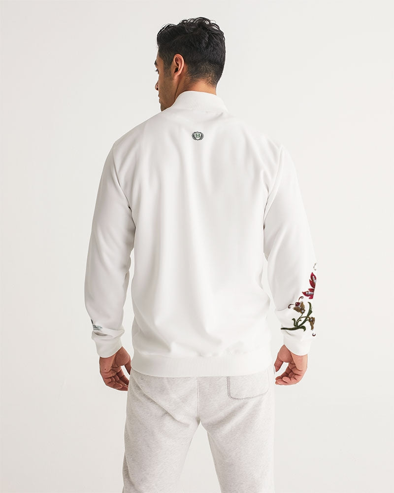 Crimson Aurum Flora Men's All-Over Print Track Jacket