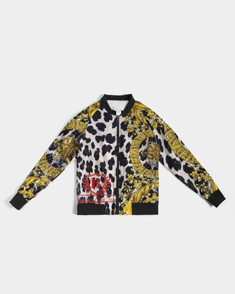 Aurum Wildlife Women's All-Over Print Bomber Jacket
