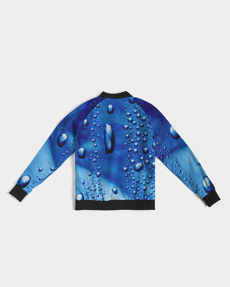 Azul Waterdrops Women's All-Over Print Bomber Jacket