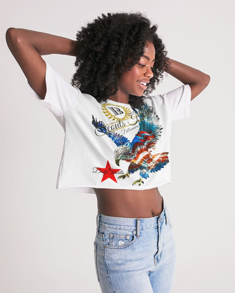 Scouts Honor Signature Edition Women's All-Over Print Lounge Cropped Tee
