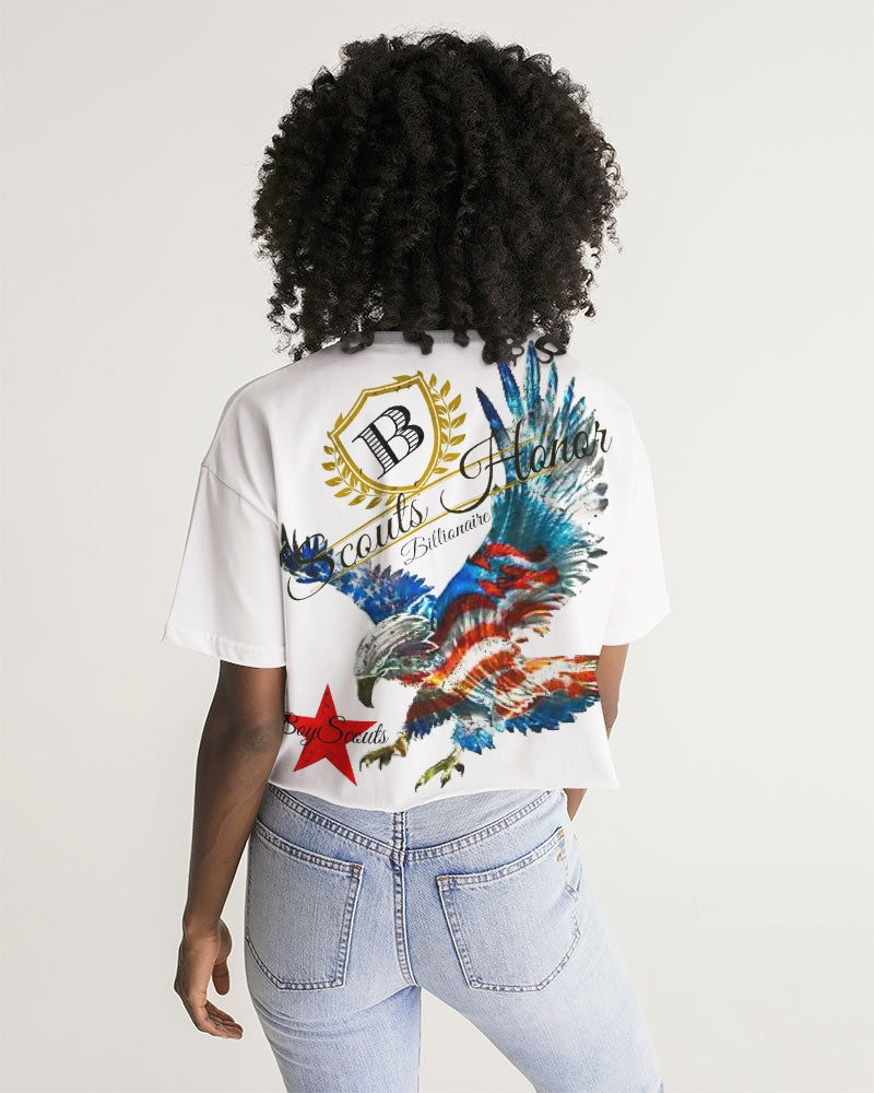 Scouts Honor Signature Edition Women's All-Over Print Lounge Cropped Tee