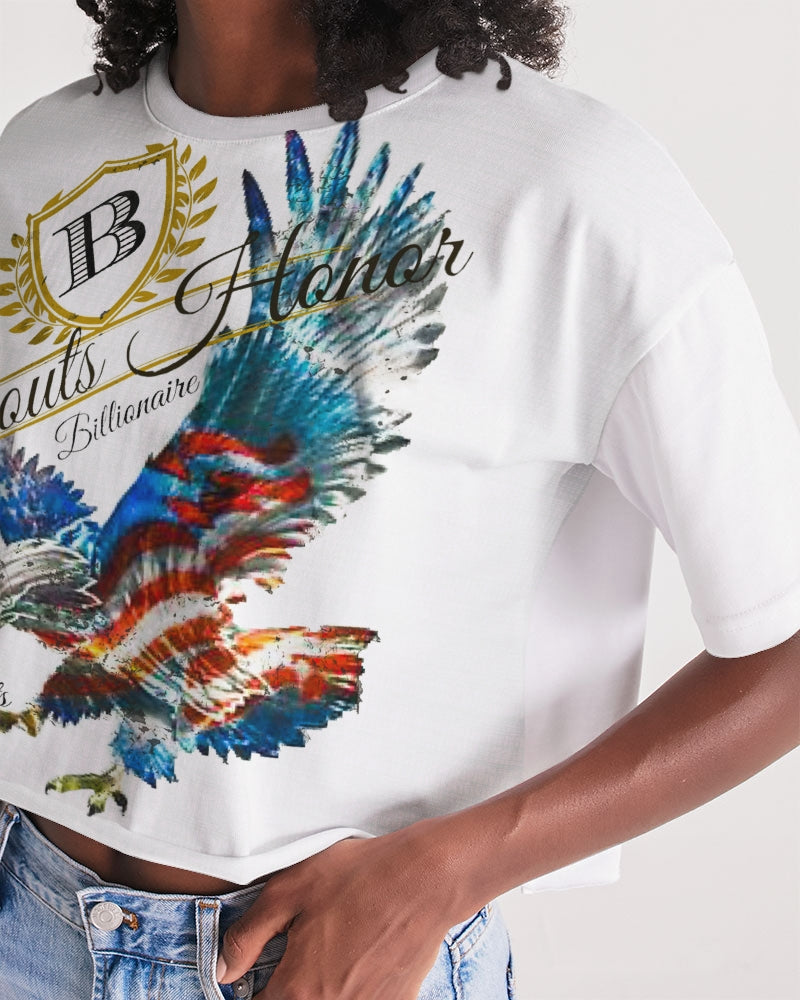 Scouts Honor Signature Edition Women's All-Over Print Lounge Cropped Tee