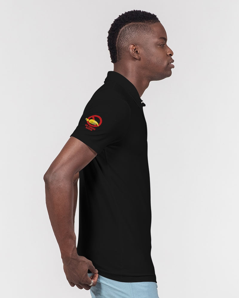 No Sugar Added Men's All-Over Print Slim Fit Short Sleeve Polo