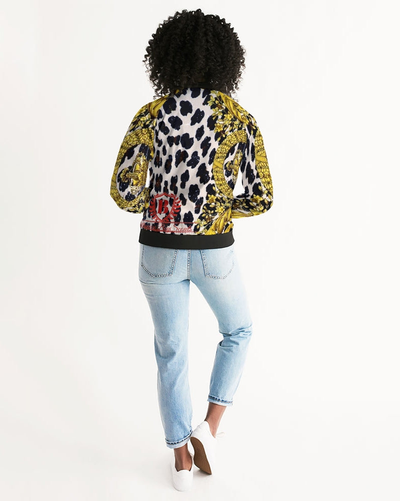 Aurum Wildlife Women's All-Over Print Bomber Jacket