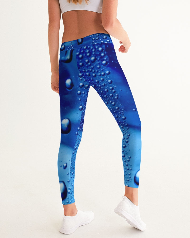 Azul Waterdrops Women's All-Over Print Yoga Pants