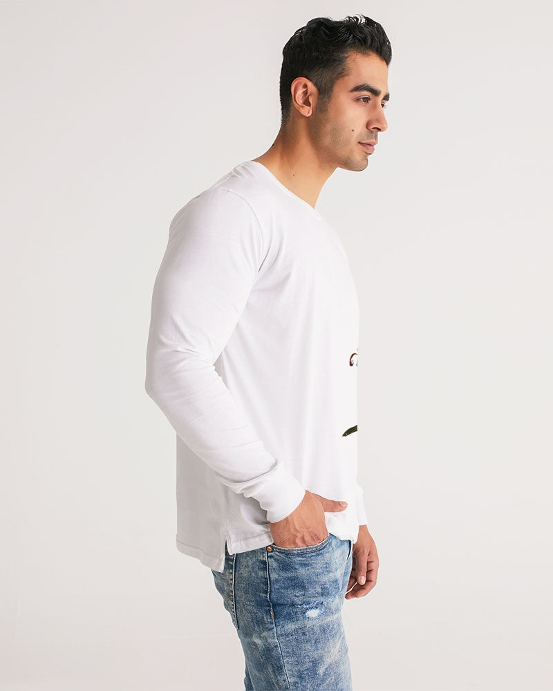 Crimson Aurum Flora Men's All-Over Print Long Sleeve Tee