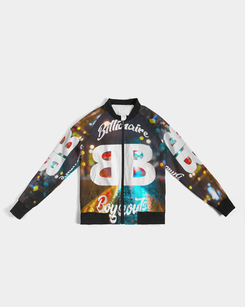 Neon Streetlife Women's All-Over Print Bomber Jacket