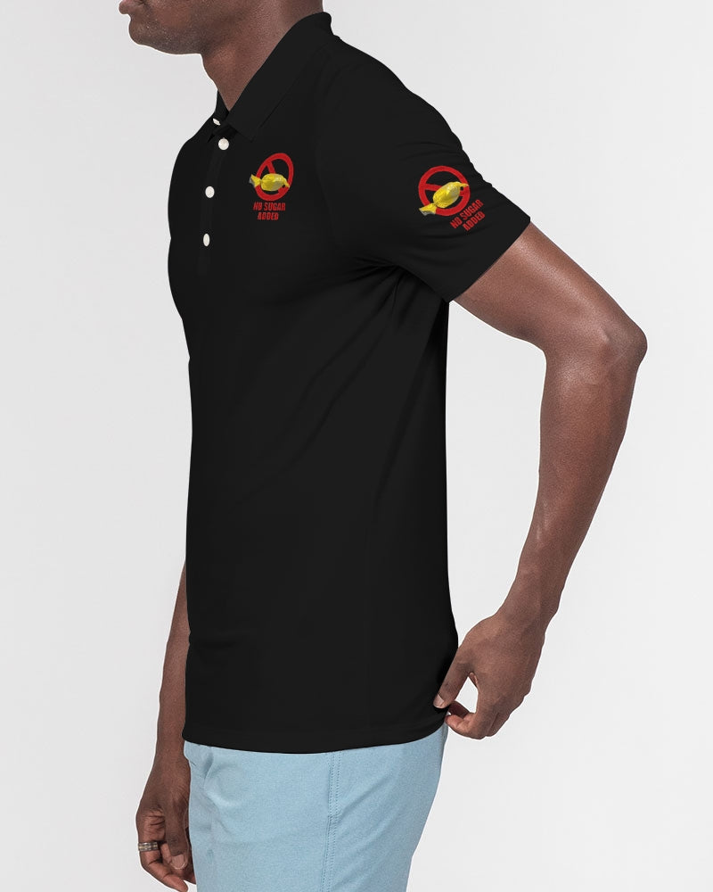 No Sugar Added Men's All-Over Print Slim Fit Short Sleeve Polo