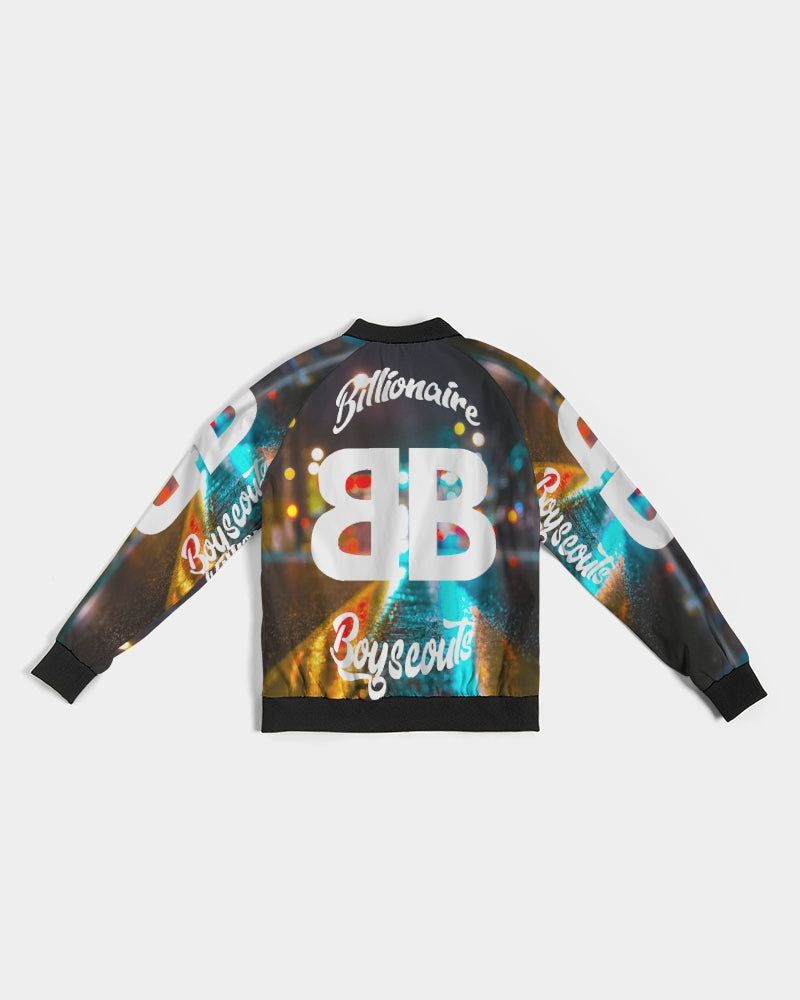 Neon Streetlife Women's All-Over Print Bomber Jacket