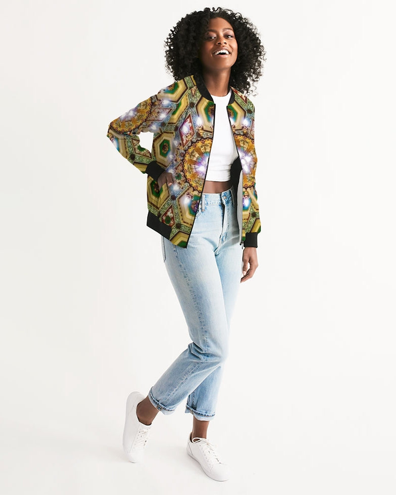 Antique Women's All-Over Print Bomber Jacket
