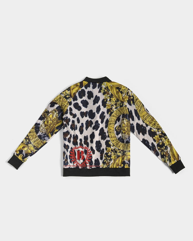 Aurum Wildlife Women's All-Over Print Bomber Jacket