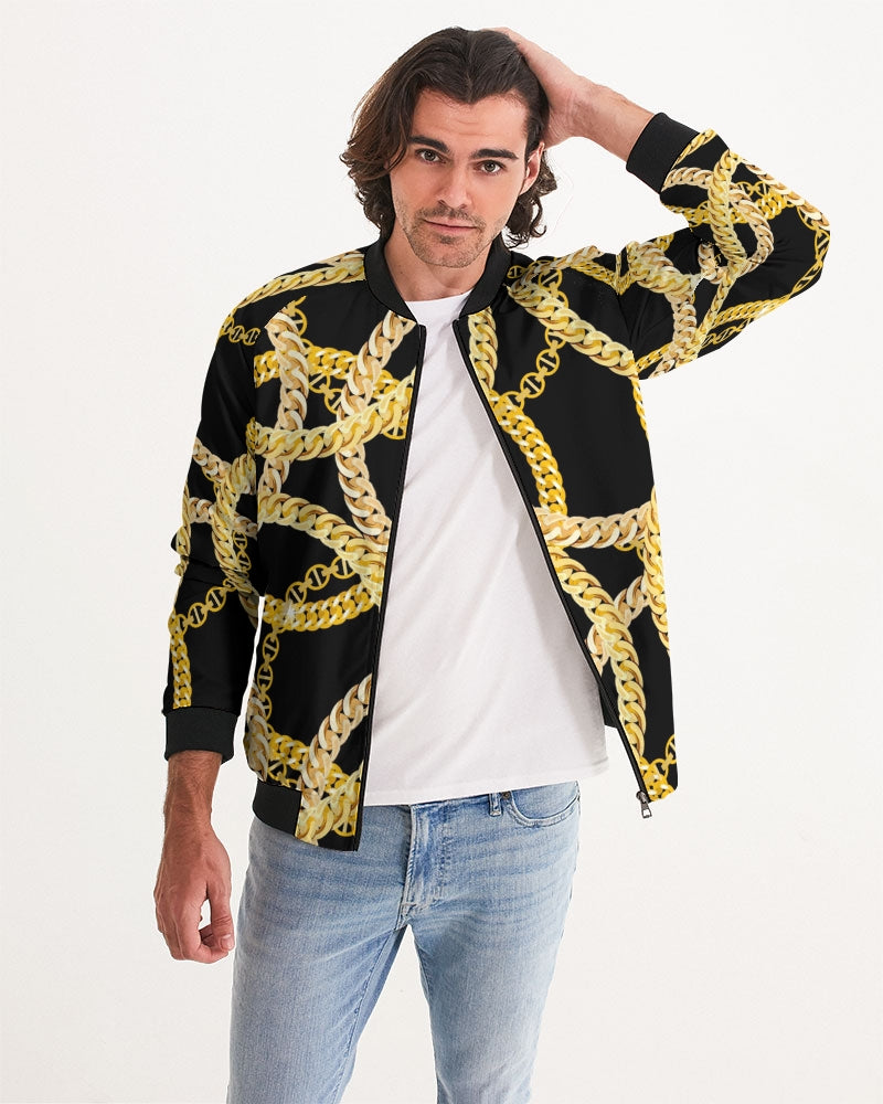 Gold Links Men's Bomber Jacket