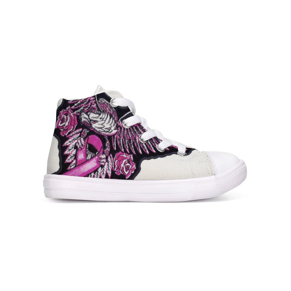 Fight For The Cure Kids Hightop Canvas Shoe