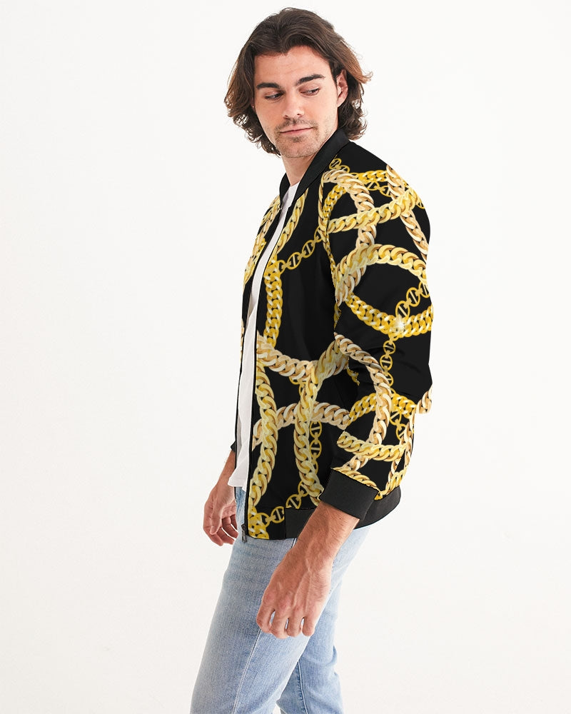 Gold Links Men's Bomber Jacket