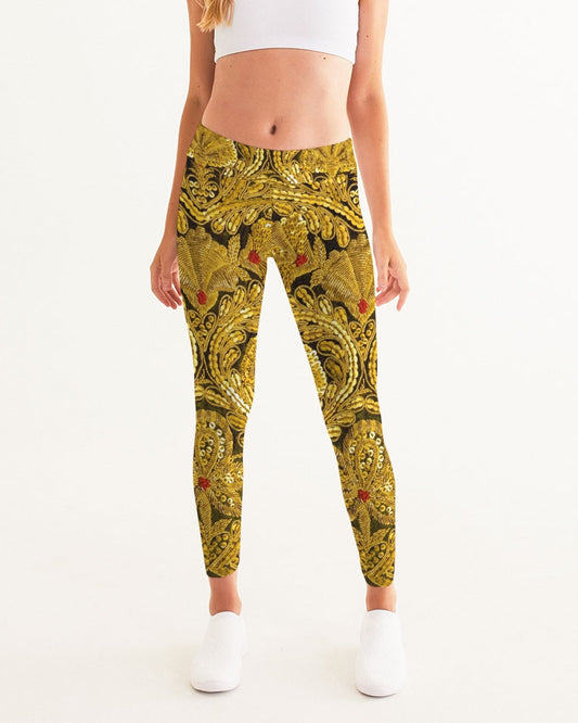 Gold Baroque Women's Yoga Pants
