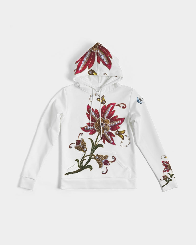 Crimson Aurum Flora Women's Hoodie