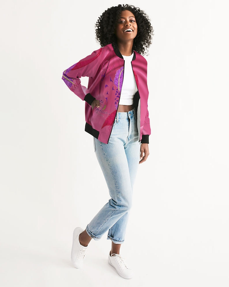 Pink Bow Women's Bomber Jacket