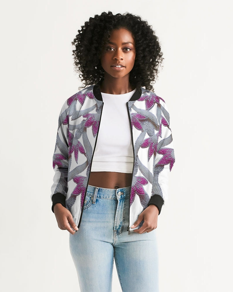 Flowers and Pearls Women's Bomber Jacket