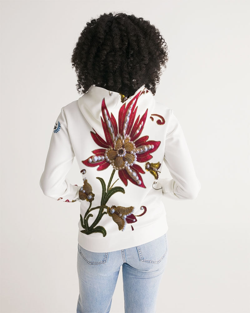 Crimson Aurum Flora Women's Hoodie