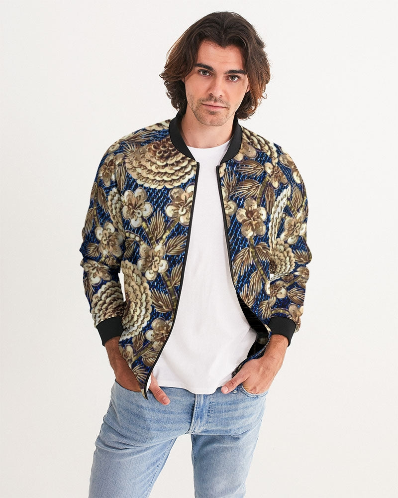 Denim & Gold Men's Bomber Jacket