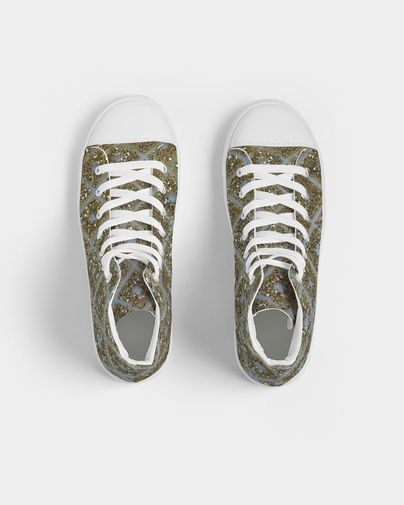 Diamonds Of Gold Women's Hightop Canvas Shoe