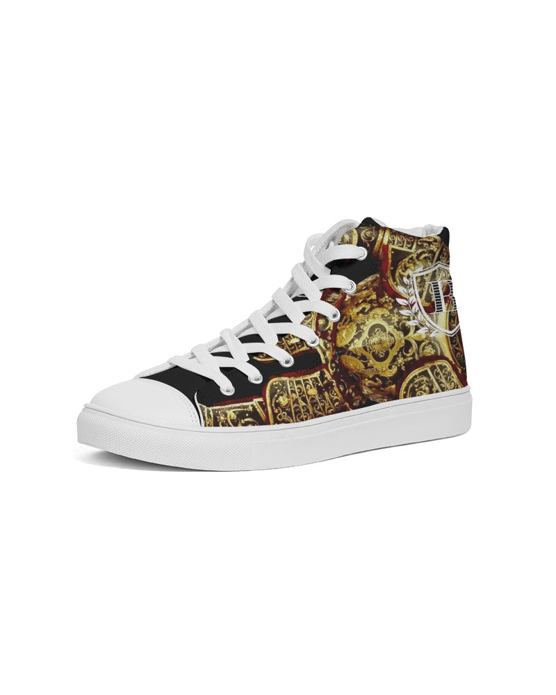 Crimson Aurum  Men's Hightop Canvas Shoe