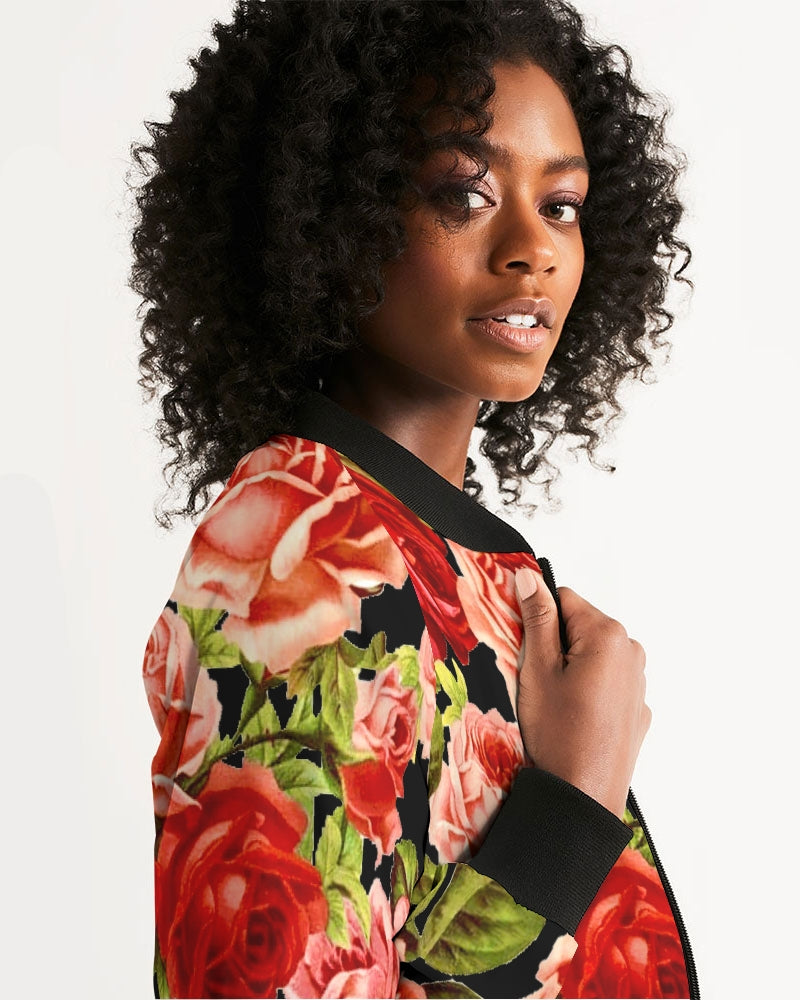 Rose Garden Women's Bomber Jacket