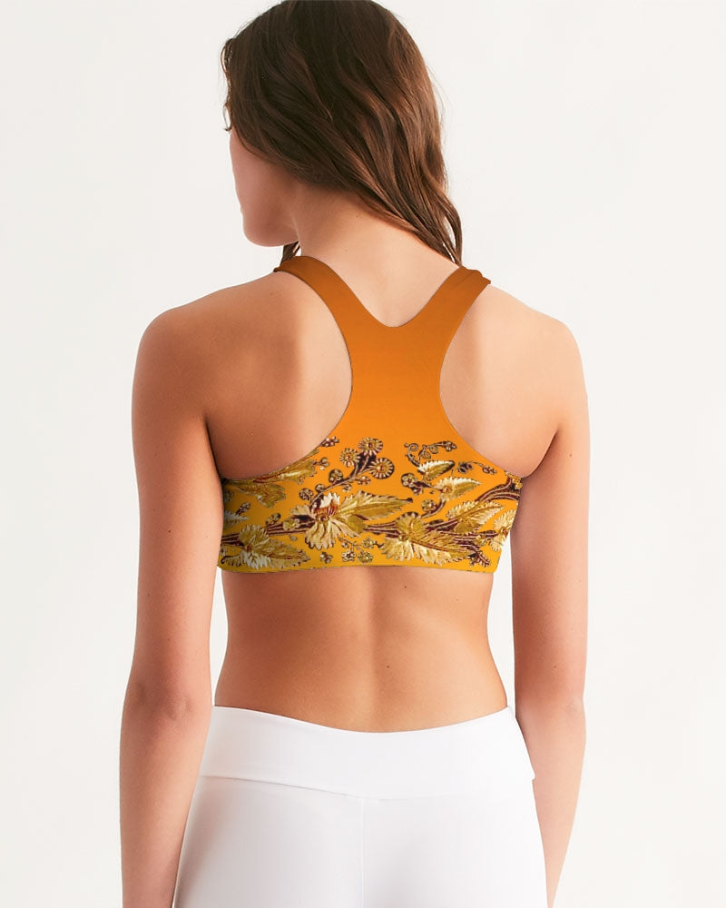 Persian Print Women's Seamless Sports Bra