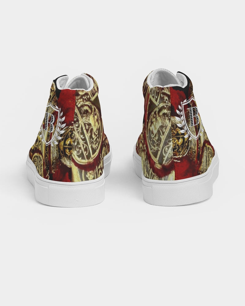 Crimson Aurum  Men's Hightop Canvas Shoe