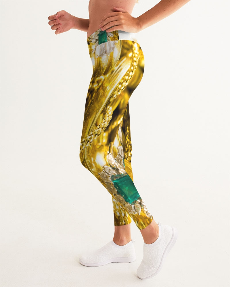 Billionaire Boyscouts Gold Drapery Women's Yoga Pants