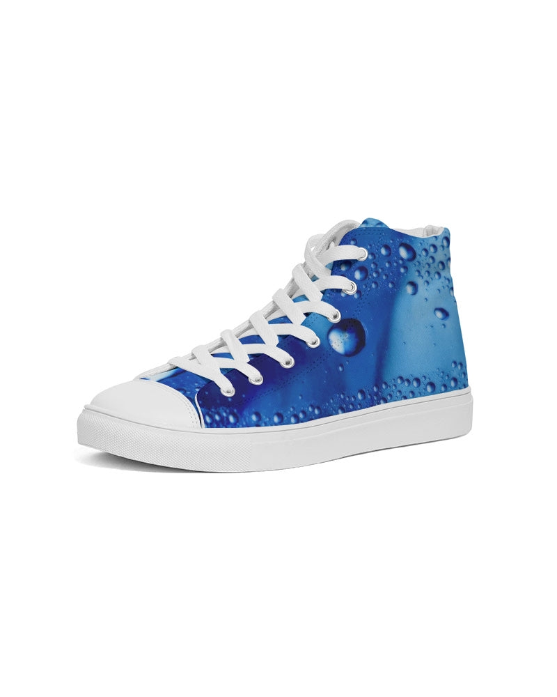 Azul Waterdrops Women's Hightop Canvas Shoe