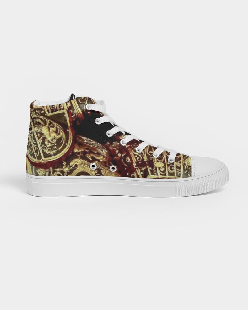 Crimson Aurum  Men's Hightop Canvas Shoe