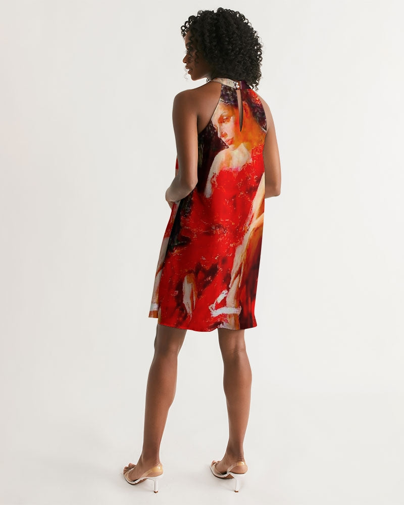 Flamenco Women's Halter Dress