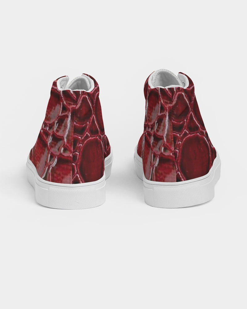 Dinosaur Block Men's Hightop Canvas Shoe
