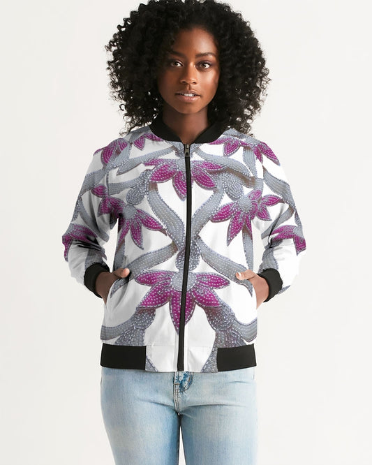 Flowers and Pearls Women's Bomber Jacket